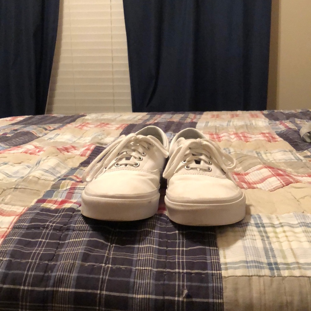 White Authentic Vans